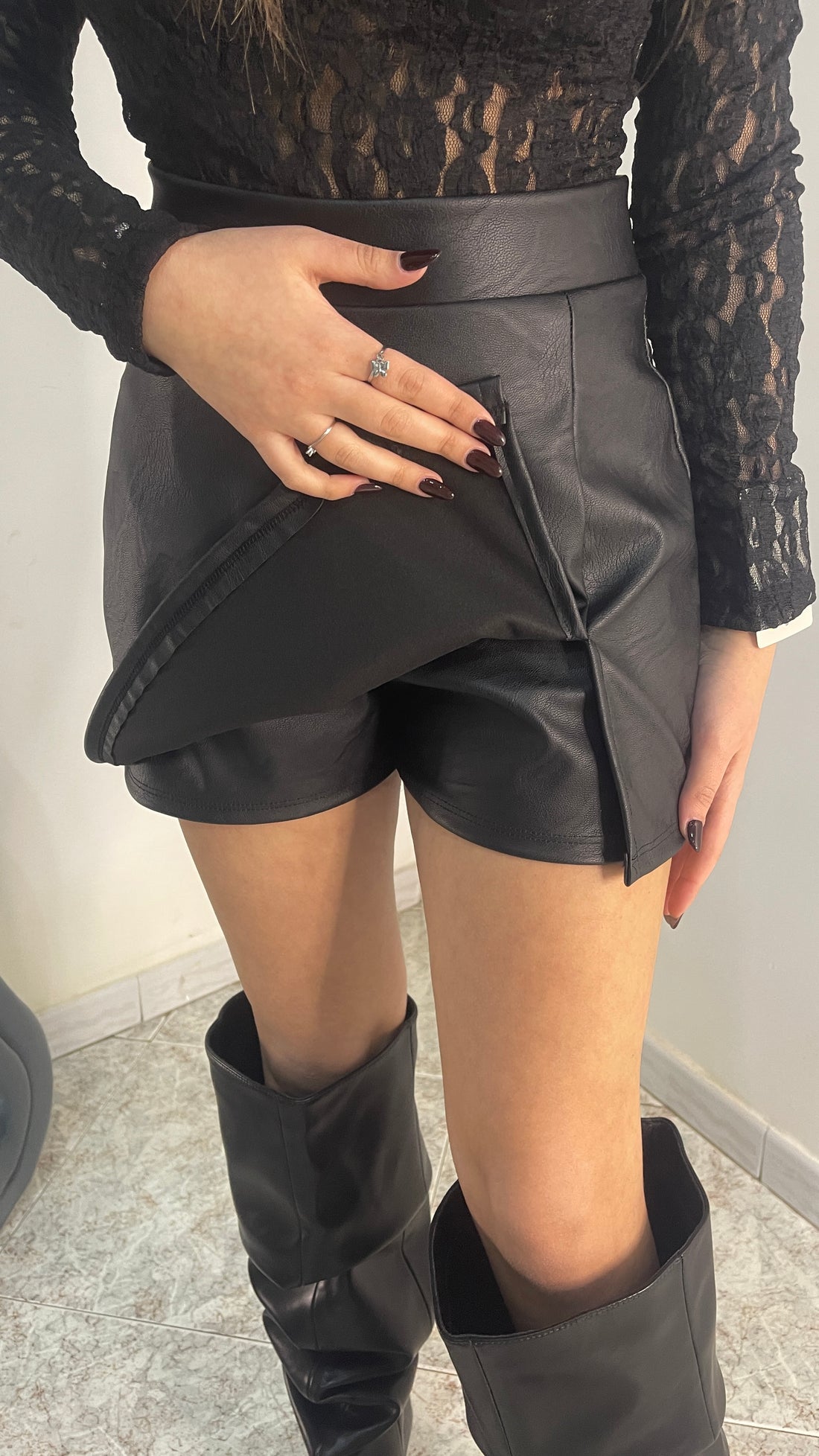 Pantaloncino Ecopelle