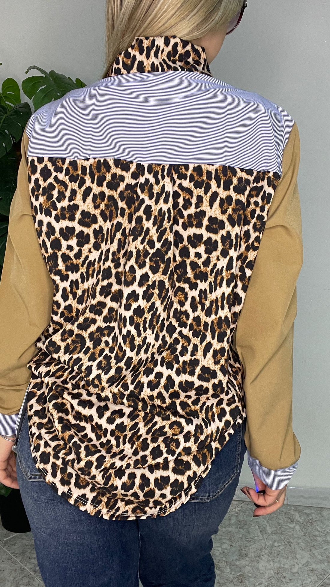 Camicione a fantasia animalier
