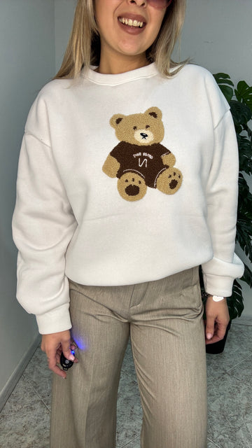 Maglioncino felpa orso