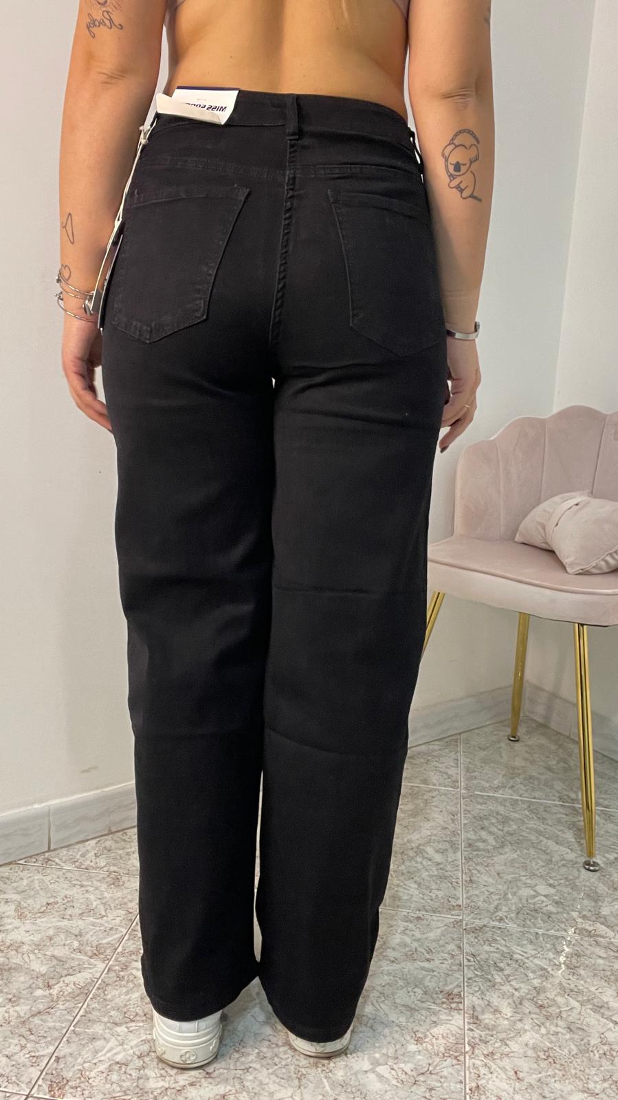 Jeans palazzo nero