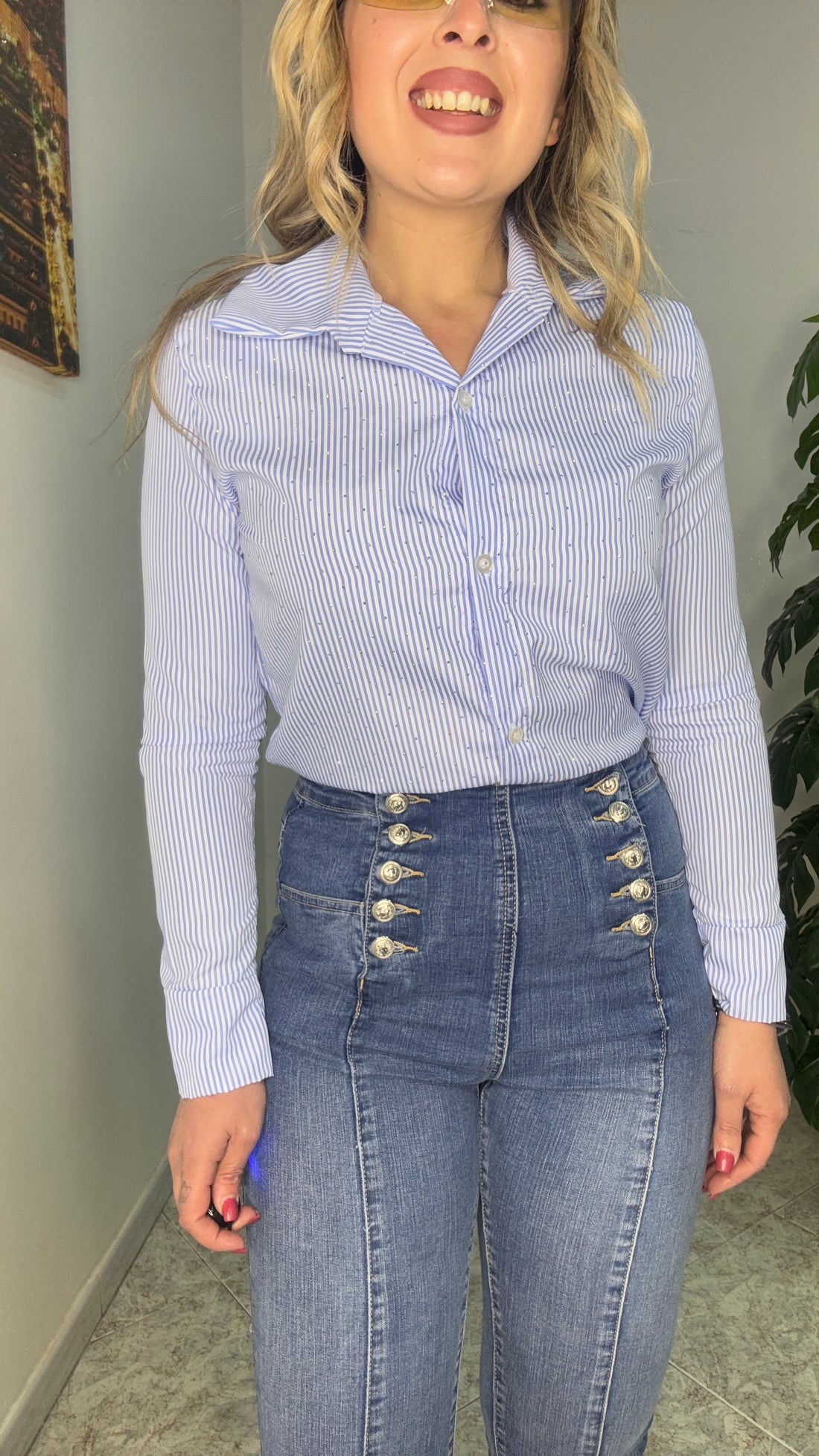 Camicia a righe