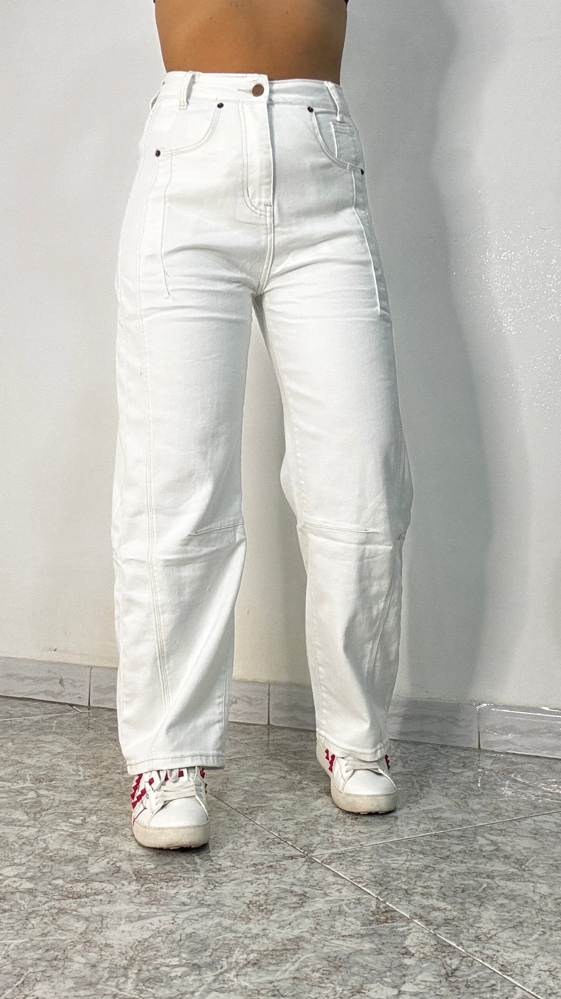 Jeans Balloon White