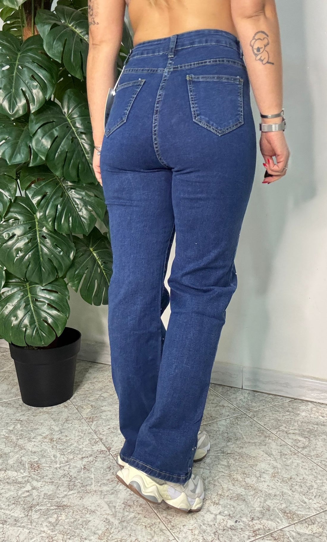 Jeans con strass