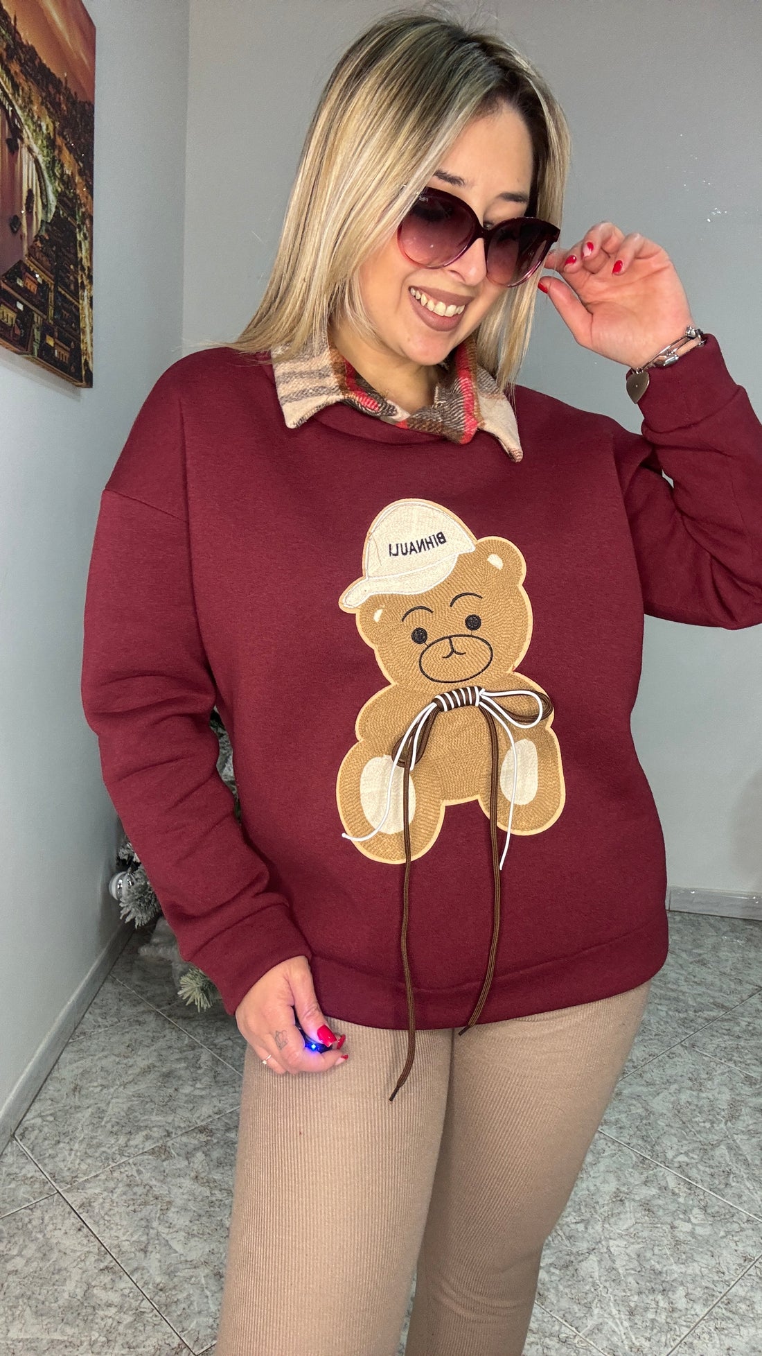 Felpa teddy orsetto
