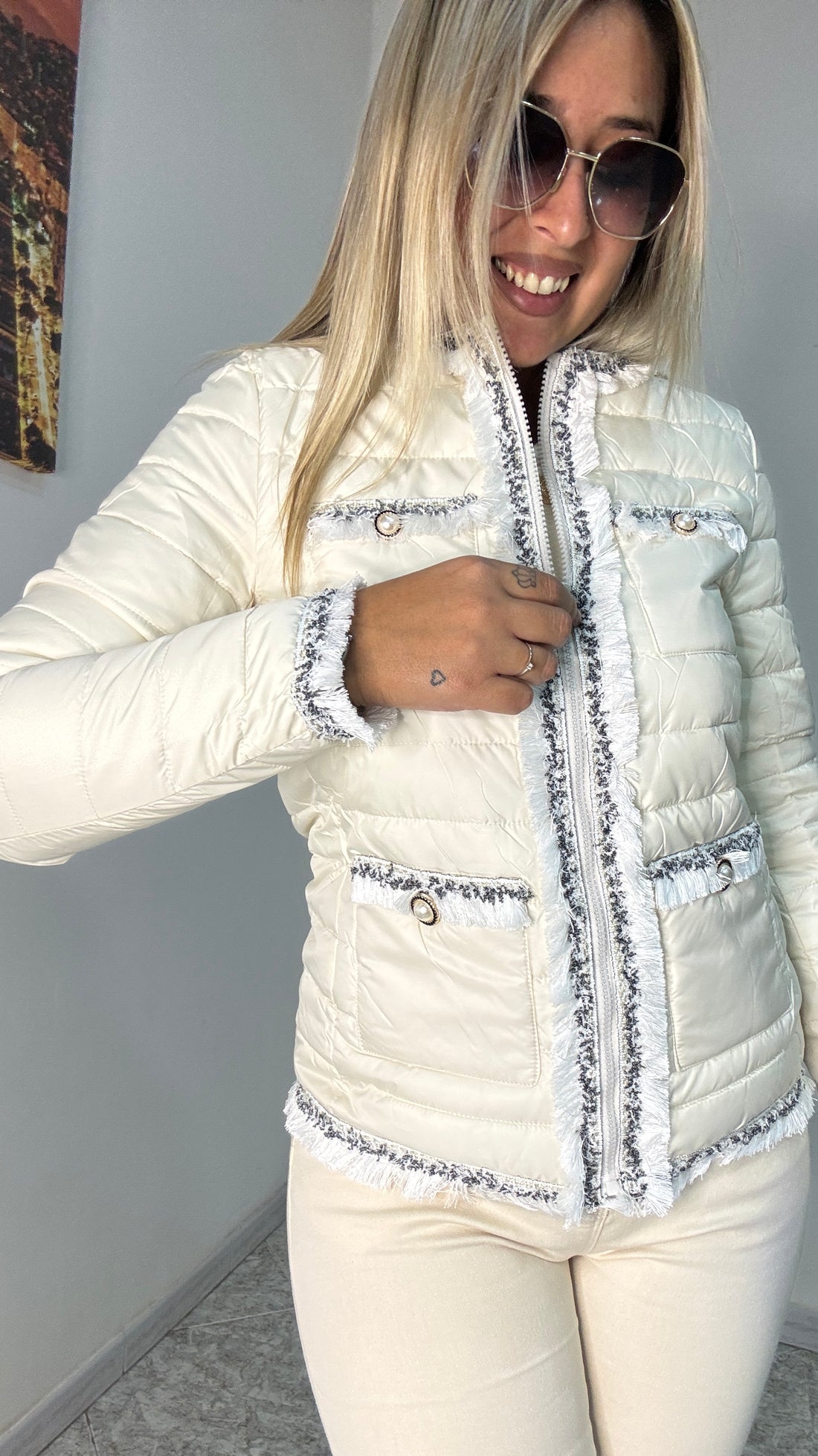 Giubbotto Panna