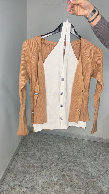 Cardigan double effect