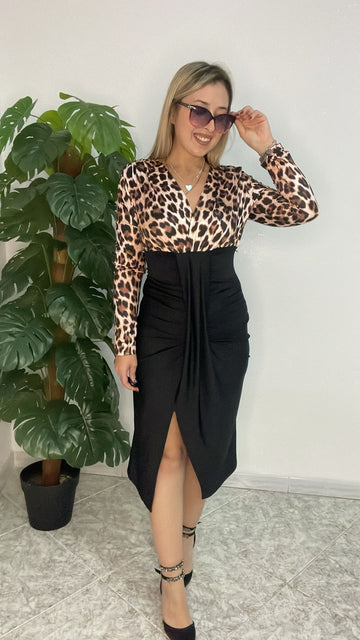 Abito longuette in lycra