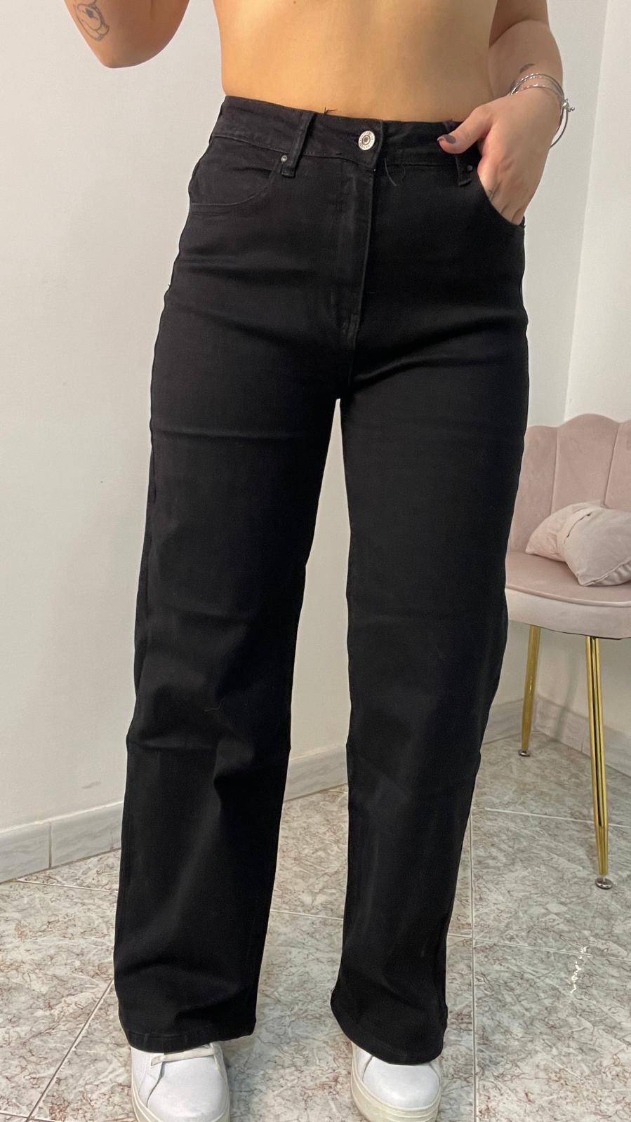 Jeans palazzo nero