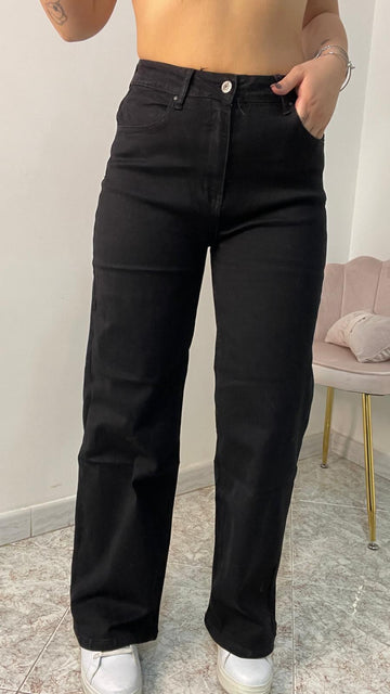 Jeans palazzo nero