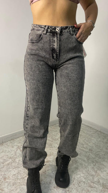 Jeans grigio palazzo